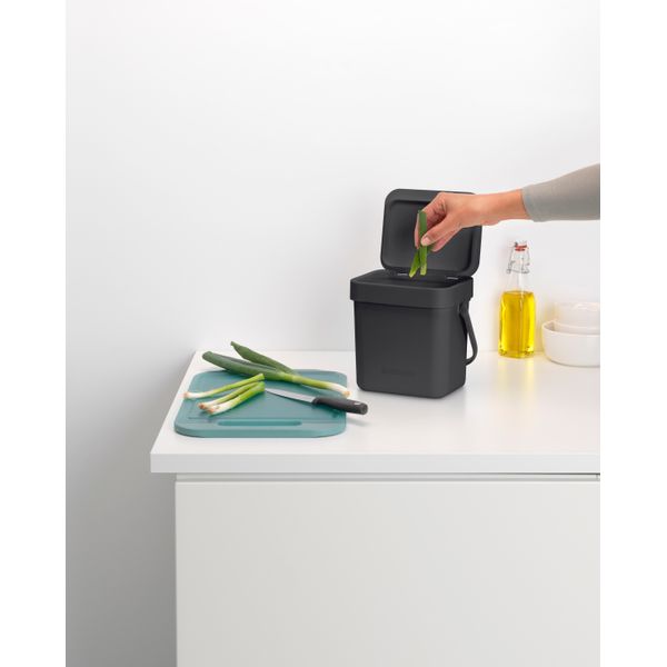 Poubelle Sort & Go 3L gris